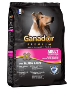 Hạt cho chó Ganador thức ăn cho chó trưởng thành vị cá hồi + gạo
