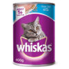 Pate cho mèo Whiskas lon thức ăn cho mèo trưởng thành 2 vị