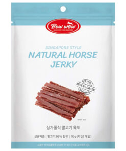 Thịt ngựa sấy cho chó Bowwow Singapore Style Natural Horse Jerky