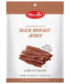 Ức vịt sấy cho chó Bowwow Singapore Style Duck Breast Jerky